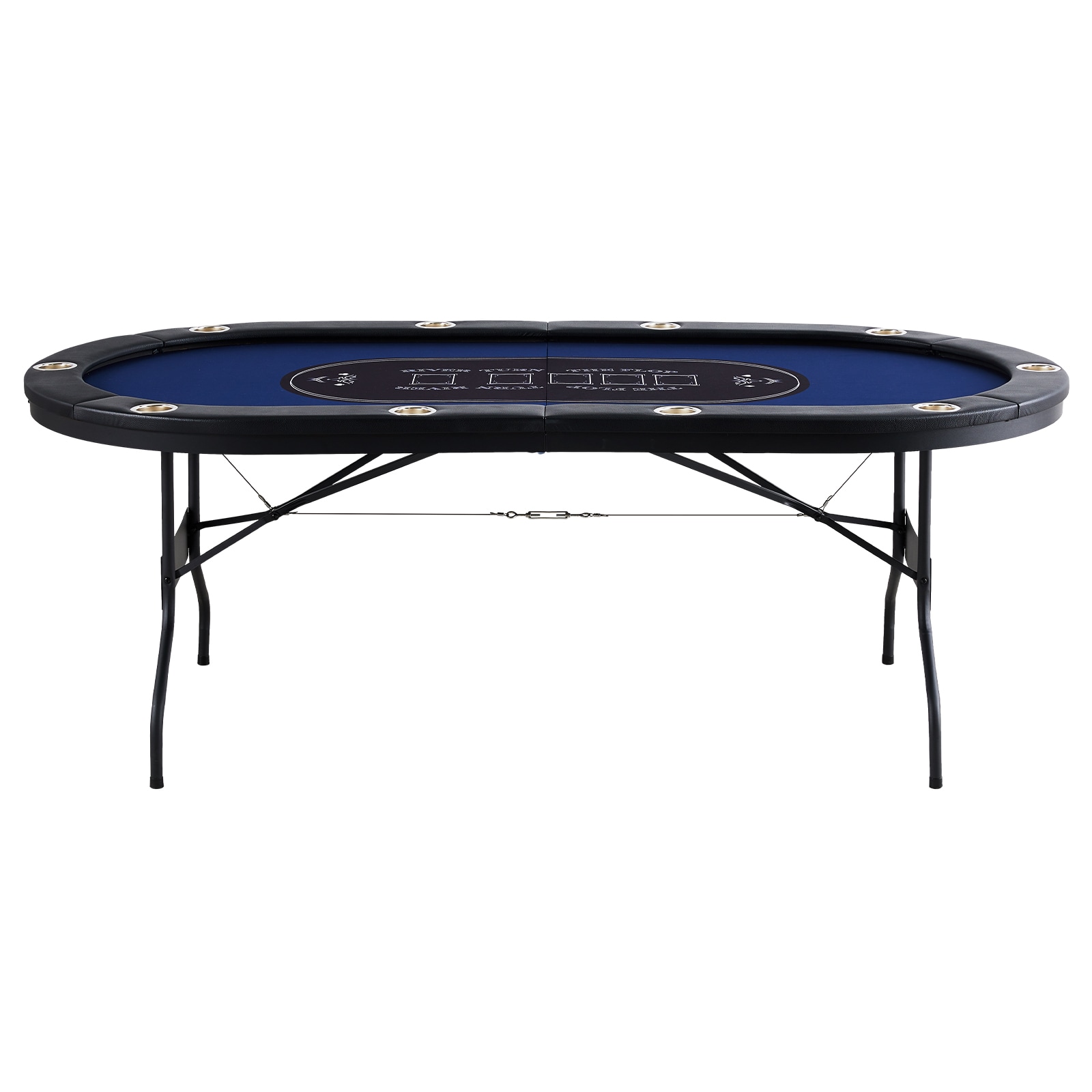 10 Player Foldable Poker Table For Casino Games And Texas Holdem_voghion.com